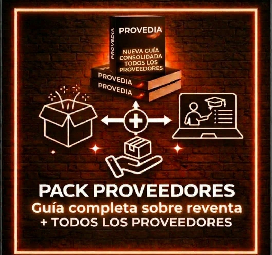 Pack Todos los Proveedores + Guía de Reventa